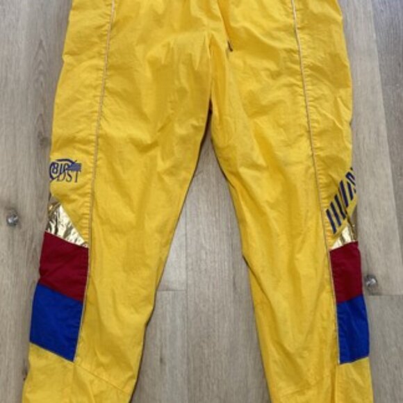 ( 2-piece) 8IGHTH DSTRKT Mens L Hooded Windbreaker Metallic Jacket Hoodie Yellow - Picture 6 of 6